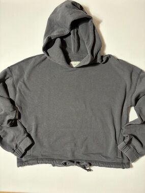 Abercrombie & Fitch Charcoal Gray Crewneck Hoodie Sweater